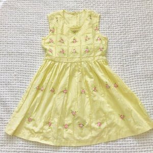 Girls Yellow Flower Dress